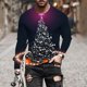 thumbnail image 4 of Amzcrzy Sudadera Para Hombre Con Estampado Navideño, Informal, De Manga Larga Y Cuello Redondo, Color Morado, Talla S, 4 of 5