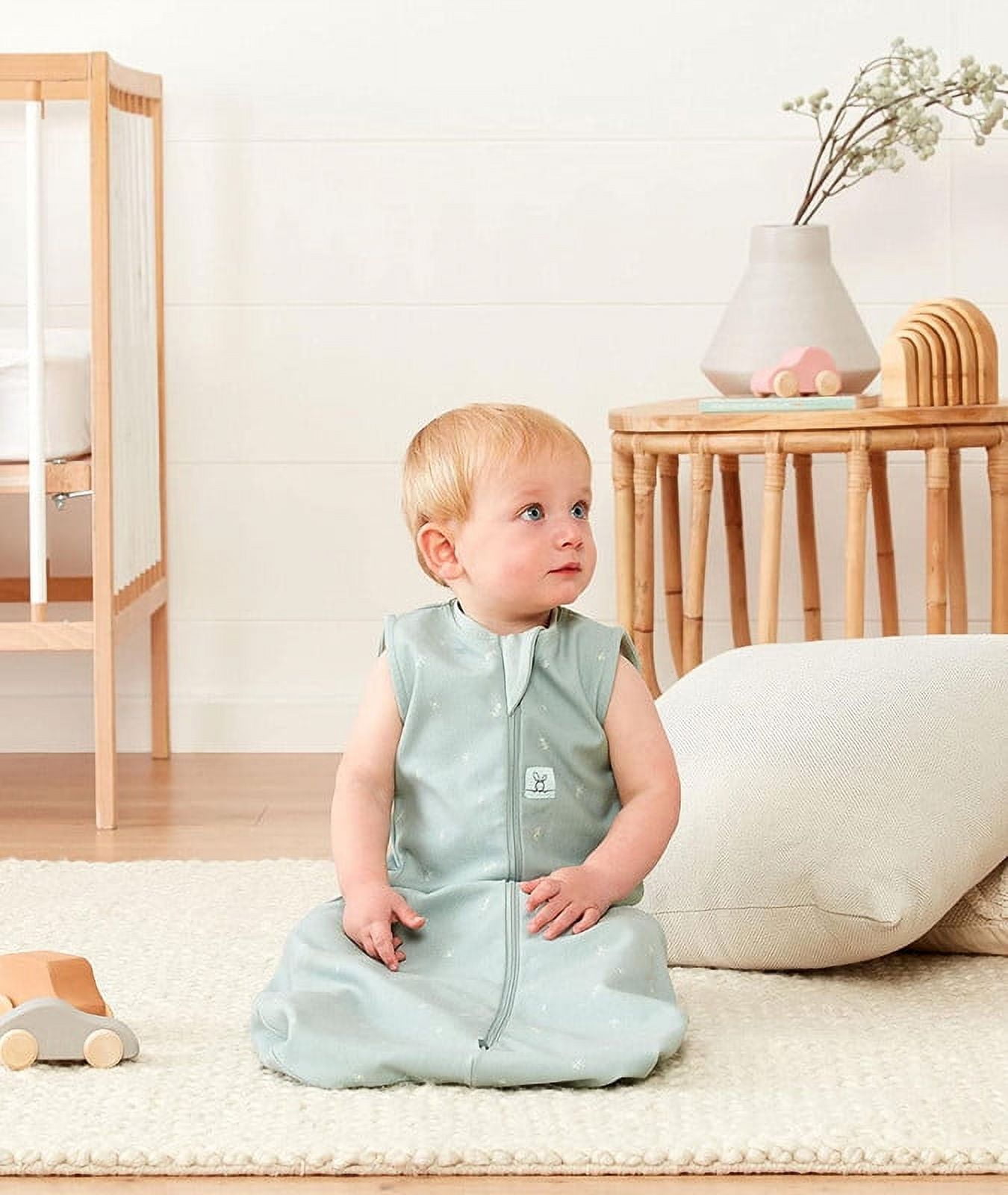 Jersey Sleeping Bag, Tog 1.0 (Sage) - 3-12 Months