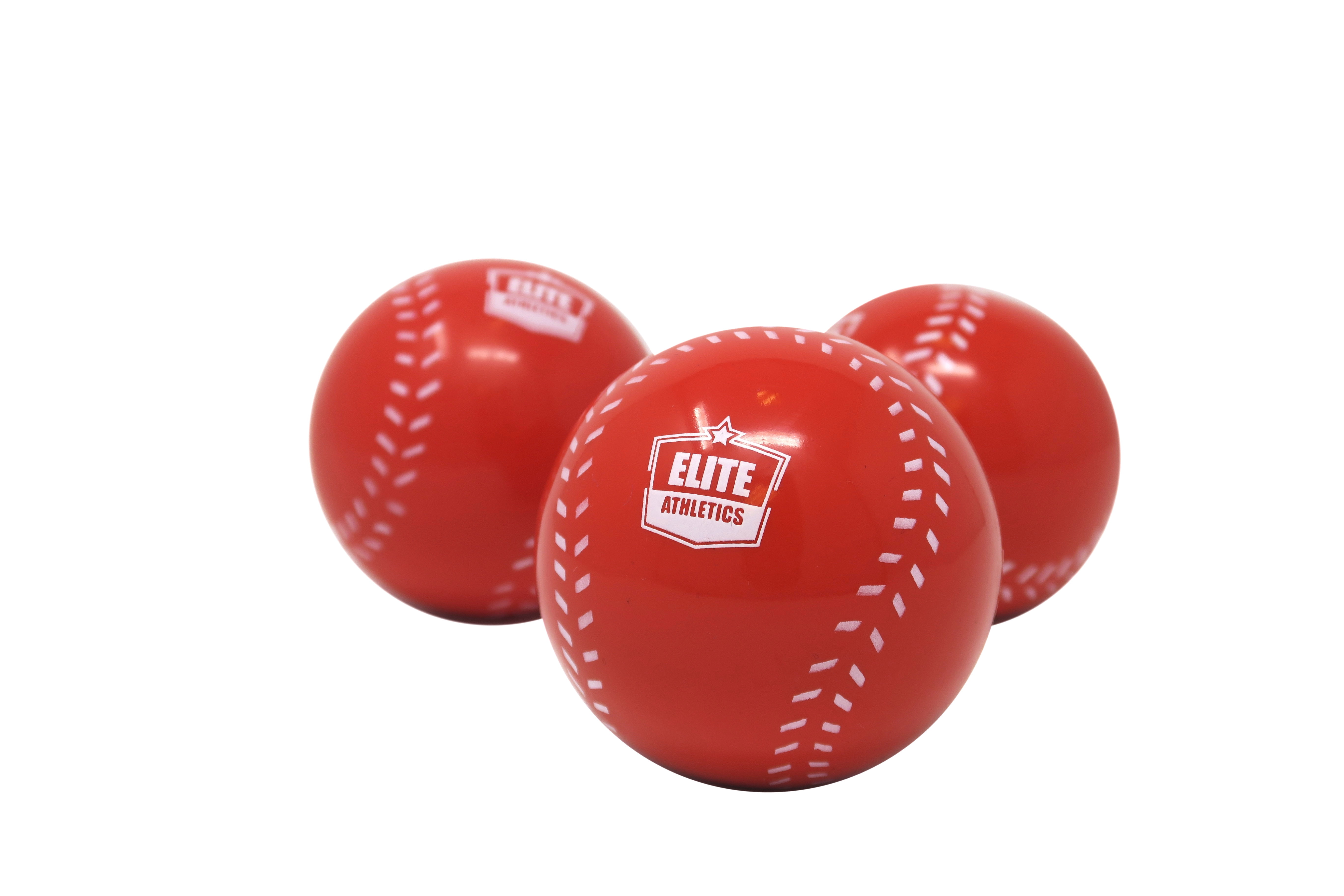 Elite Athletics Rubber Weighted Training Baseballs, 3 Pack