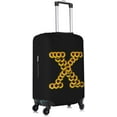 thumbnail image 4 of Sunflower Initial Name X Black Luggage Cover Elastic Washable Stretch Suitcase Protector Anti-Scratch Travel Suitcase Cover for Kid and Adult S (Fit 18-21 inch suitcase), 4 of 6