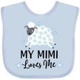 thumbnail image 3 of Inktastic My Mimi Loves Me Baby Lamb Boys or Girls Baby Bib, 3 of 4