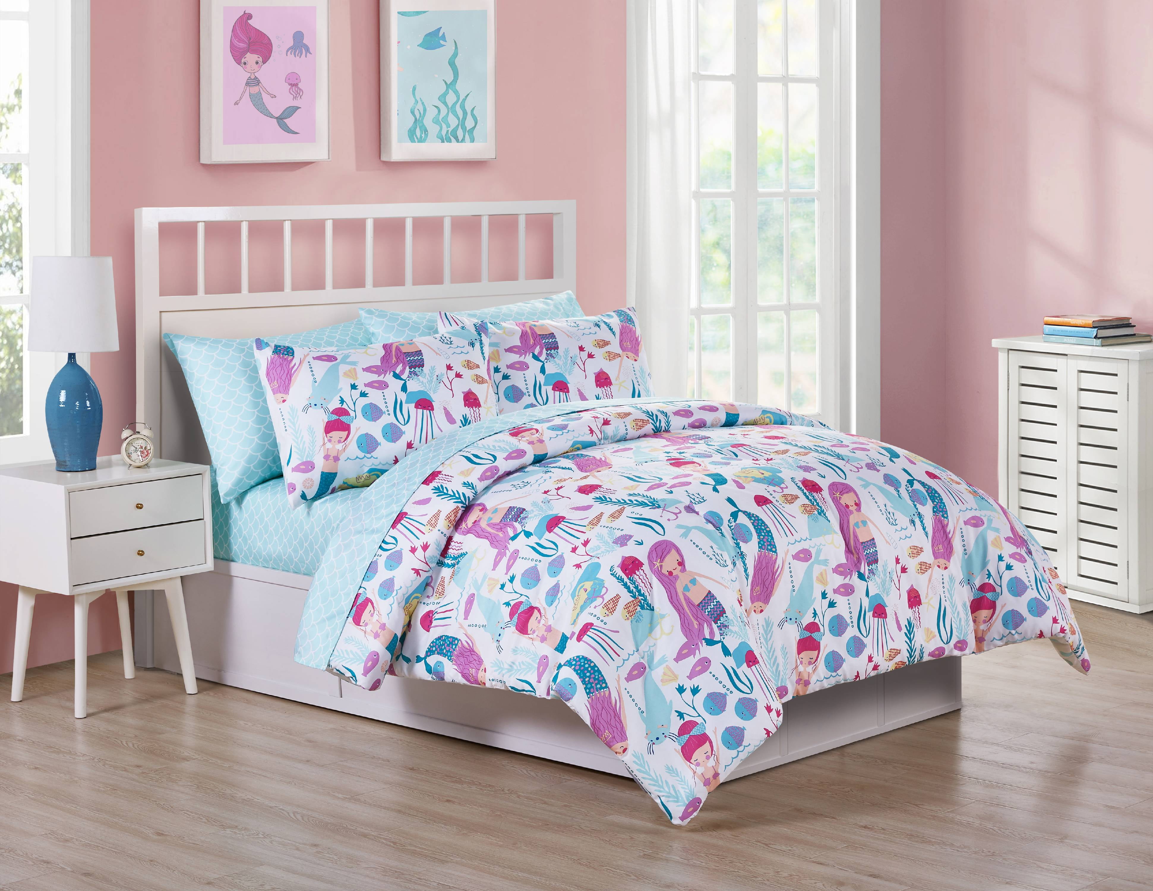 VCNY Home Ocean Dreamer Mermaid Bedding Comforter Set - Walmart.com