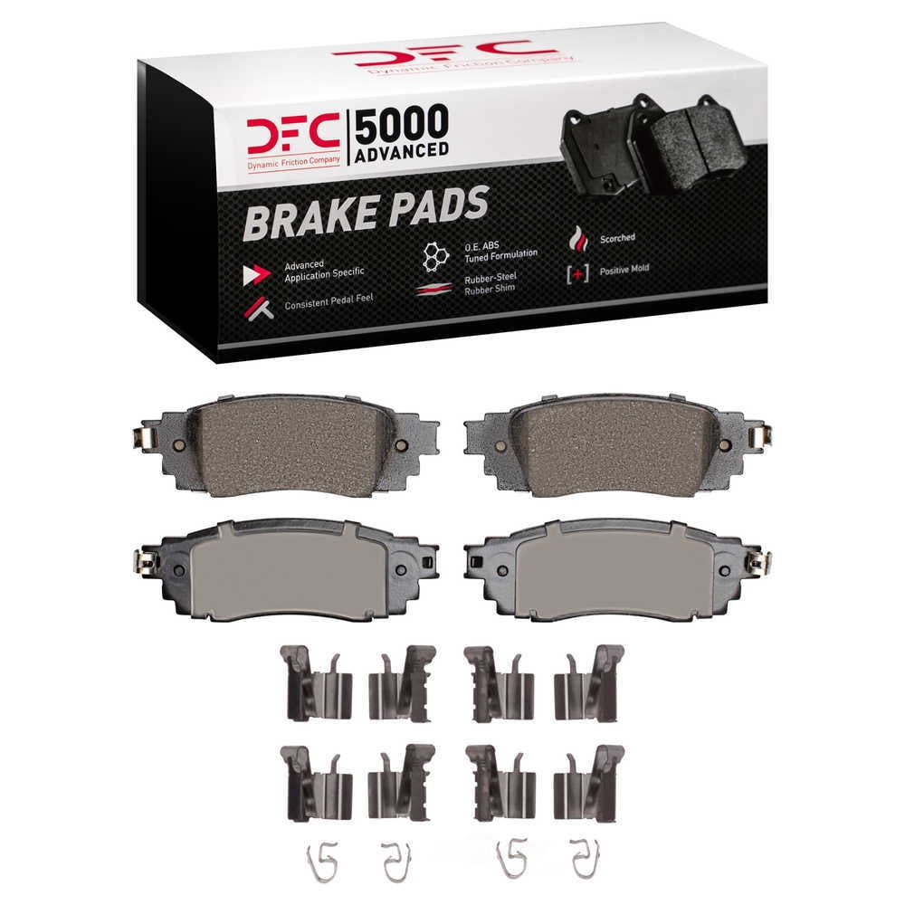 Dynamic Friction Company 1551-1879-01 DFC 5000 Advanced Brake Pads - Ceramic and Hardware Kit - OE