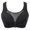 Black, variant on Wire Free Push Up Bras for Women Bra Wire-Free Underwear Pullover Bra Everyday Underwear V-Neck Lightly Lined Bra Feature Hook and Eye Closure T-Shirt Bra Style Y-314 , Black L