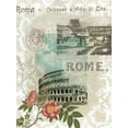 thumbnail image 2 of Goldberger, Jennifer 12x14 Gold Ornate Wood Framed with Double Matting Museum Art Print Titled - Visiting Rome, 2 of 4