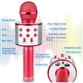 thumbnail image 7 of Bluetooth Wireless Karaoke Microphone for Kids, Hottest Birthday Presents Toys for 9 10 11 12 Years Old Boys Girl (Rose Gold), 7 of 7