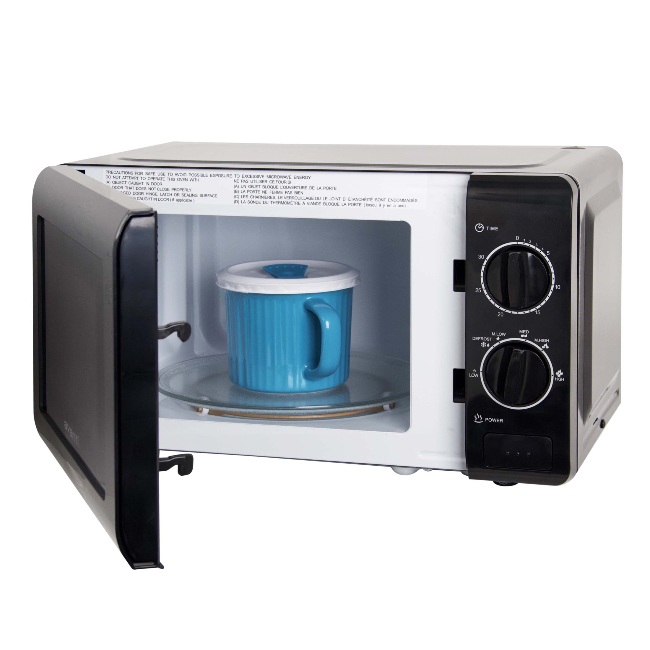 Avanti Microwave Oven with Mechanical Dials, 0.7 cu. ft., in Black (MM07V1B)