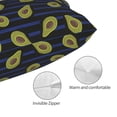 thumbnail image 3 of Bingfone Avocado for Double-Sided Plush Throw Pillow Cover, Pillow Protector with Hidden Zipper, Cushion Protector Home Decoration (Without Pillow Core)-14"x20", 3 of 6