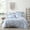 Blue, variant on Levtex Home - Kimbell Duvet Set - Full/Queen Duvet Cover + Two Standard Pillow Cases - Cream and Taupe - Floral Jacquard - Duvet (90 x 94in.) and Pillow Case (26 x 20in.) - Cotton