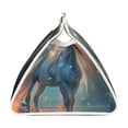 thumbnail image 3 of Lsque Forest Lake White Horse Printed Long Tissue Box Cover Holder, Facial Paper Organizer Dispenser,Triangle with Bottom Belt, PVC Leather Decorative Organizer, 3 of 9