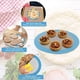 thumbnail image 3 of 2 PCS Estera de Silicona para Hornear Estera de Pastelería Redonda Antiadherente Estera de Horno Reutilizable Bandeja de Horno de Silicona para Pastel Pan Macarrón Pizza, Azul, Diámetro 20 cm JM, 3 of 5