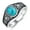 Blue, variant on Turquoise Ring for Men Women Sterling Silver Turquoise Ring Statement Ring Gemstone Rings Western Jewelry Gift
