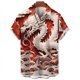 thumbnail image 3 of Camisa hawaiana con estampado 3D de dragón oriental chino para hombre, camisetas casuales de manga corta de verano, camisetas holgadas de gran tamaño, 3 of 5