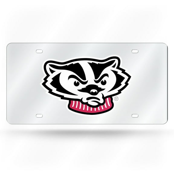 NCAA Wisconsin Laser Tag License Plate