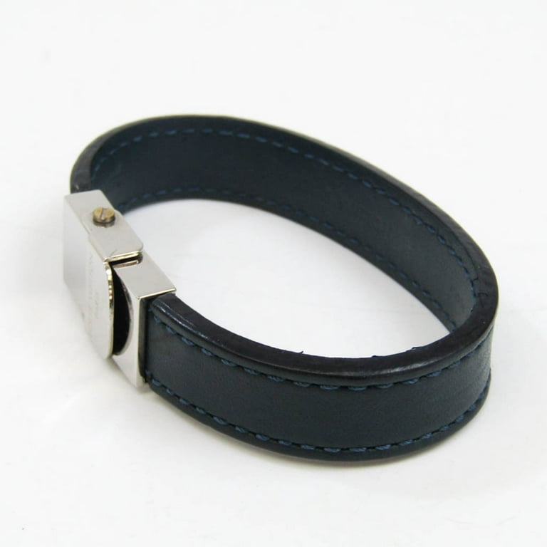 Louis Vuitton - Authenticated Bracelet - Leather Grey for Women, Very Good Condition