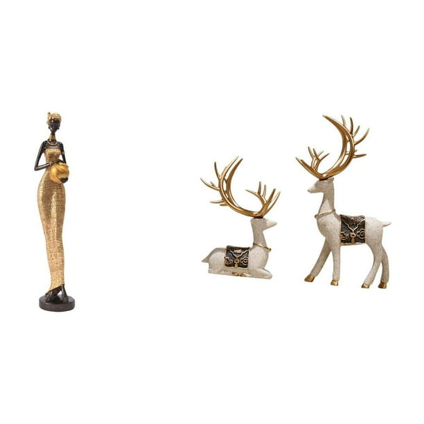 Estatuas de mujeres,Estatuas y esculturas africanas Tienda de estatuas de mujeres,Estatua de ciervo alce,Figuras de alce y ciervo,decoración del hogar,estatuas de resina,Estatua de escultura