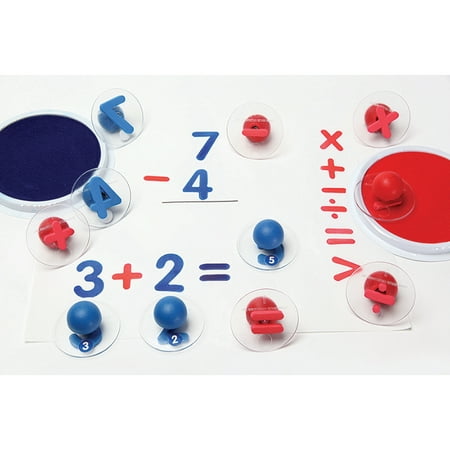 READY2LEARN GIANT MATH SIGNS STAMPS SET OF 6