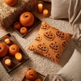 thumbnail image 4 of 2026 Halloween Pillow Covers 18x18 Inch Soft Plush Faux Wool Textured Throw Pillow Covers Cute 3D Decorative Cushion Cases for Couch Sofa Bedroom Home Decor, 4 of 9