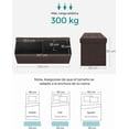 thumbnail image 3 of SONGMICS Banco de Almacenamiento, Baúl, Caja de Almacenamiento, Plegable, Carga de 300 kg, 120 L, 110 x 38 x 38 cm, Marrón, 3 of 5