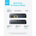 thumbnail image 2 of Anker USB 3.0 Switch, Easy One-Click Device Switching for 2 Laptops or Desktops, 3 USB-A Ports, 5Gbps Data Transfer, 2 of 5