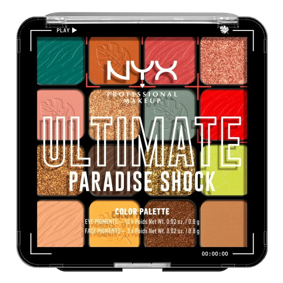 NYX Professional Makeup Ultimate Color Palette, Paradise Shock