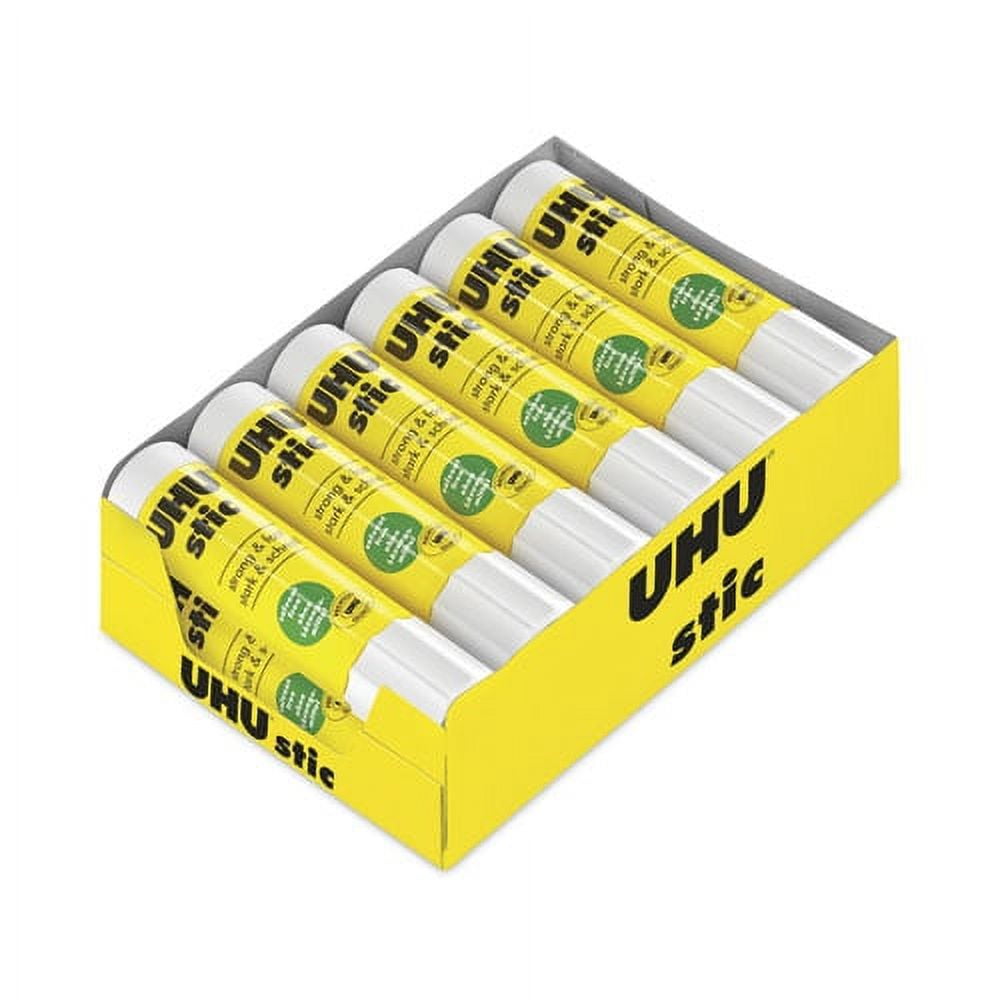 Stic Permanent Glue Stick, 0.74 Oz, Dries Clear | Bundle of 10 Each