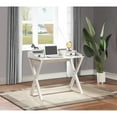 thumbnail image 2 of Barton Writing Desk in White Wash finish Engineered Wood, 2 of 8