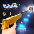 thumbnail image 2 of Pistola de juguete Awadas Gold Edition con 50 balas de espuma y goggles, 2 of 6