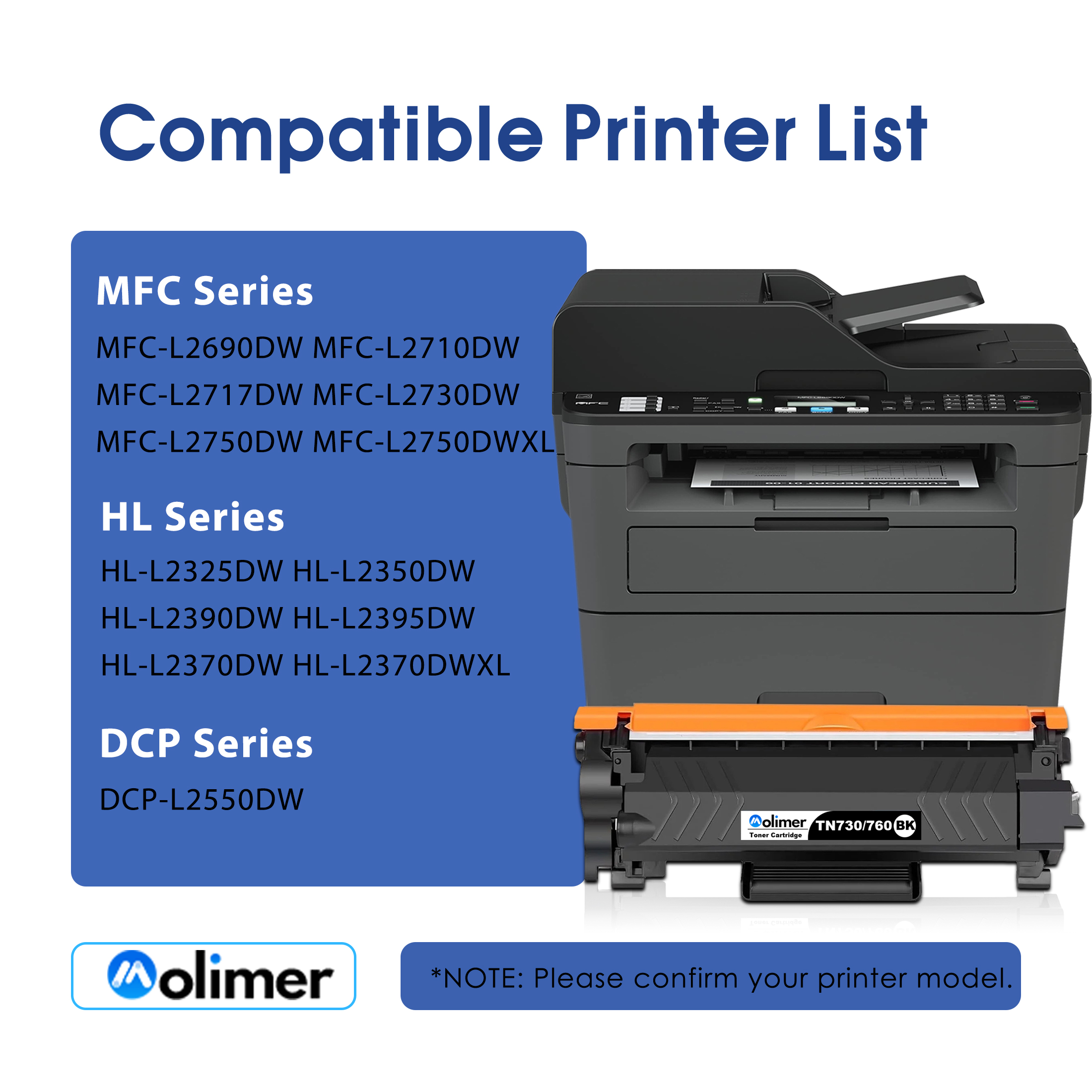 MOLIMER TN730/TN760 Toner Cartridges 2-Pack photo 5