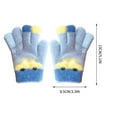 thumbnail image 3 of MeetoTime Kids Gloves Winter Fleece-Lined Thick Warmth Outdoor Five-Finger Cute Gloves for Boys Girls 2-5 Years, 3 of 4