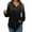 Black#workout hoodies women, variant on Lcziwo Women's Athletic Hoodies Casual Loose Lightweight Sweatshirts Long Sleeve Drawstring Plain V Neck Pullovers Black,L