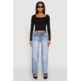 thumbnail image 2 of Womens WAX Straight Whiskered Jeans, 2 of 5