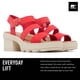 thumbnail image 2 of Sandalias Sorel Joanie con correa en el tobillo para mujer, color rojo brillante, talla 9, 2 of 7