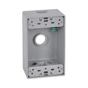 Electrical Outlet Bo Hubbell Electrical Products Fsb50 4 Gray Weatherproof 1 Gang Rectangular Outlet Box