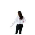thumbnail image 3 of Women's Gameday Social White Nebraska Huskers Phipps Cropped Sweatshirt, 3 of 3
