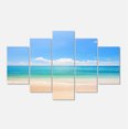 thumbnail image 2 of Cloudy Horizon Over Beach - Seashore Photo Canvas Print, 2 of 3