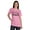Light Pink (Black Glitter), variant on Officially Vaccinated T-shirt Tops For Women Graphic Crew Neck Tee Shirt