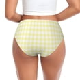 thumbnail image 3 of Womens Underwear Lemon Yellow Checkboard Cuteness No Show Seamless Underwear for Women, Soft Stretch Women's Panties, Hipster Ladies Panties Bikini Underwear Briefs, 3 of 6