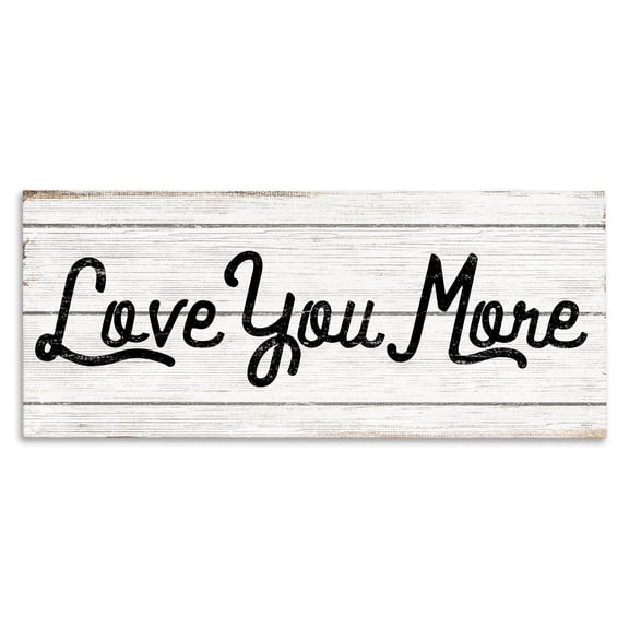 Stupell Industries Cottage Love You More Country Design Canvas Art, 24 x 10, by Lil' Rue