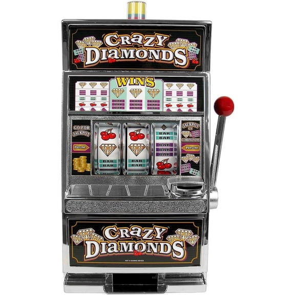 Crazy Diamonds Slot Machine Bank - Authentic Replication