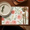 thumbnail image 5 of Pioneer Flower Floral Print Pattern Summer Placemats Table Placemats Set Of 4-Linen Kitchen Washable Placemats Table Mats 12x18 Inch Non-Slip Heat Resistant, 5 of 5