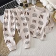 thumbnail image 2 of HFHAPW Baby Boy Girl Pajamas Little Boys Girls Pajamas 2 Piece Train Toddler Sleepwear Fall Winter Clothes Set, 2 of 7