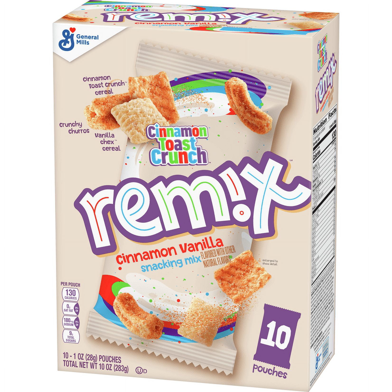 Cinnamon Toast Crunch Remix, Multipack, Snack Mix, 10 Pouches