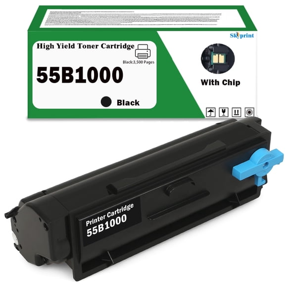 Cartucho de tóner SkyPrint 55B1000 negro compatible con Lexmark