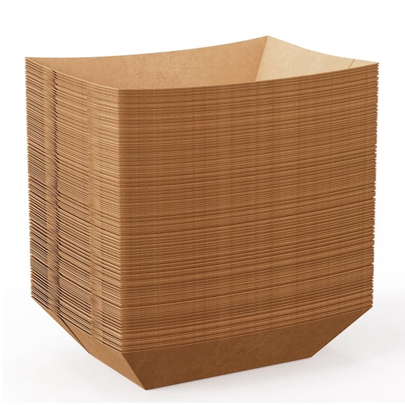 Bandejas de comida Jolly Chef, papel kraft desechable de 1,36 kg, paquete de 250