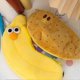 thumbnail image 2 of Creative novelty, Funny face, Simulation of food, Fruit, Chicken legs, Soft stuffed clothing, Pencil case B Ref: 2458, 2 of 4