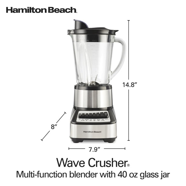 Hamilton Beach Wave Action Power Blender - Smoothie Maker with 40