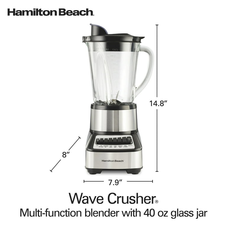 Hamilton Beach Wave Action Power Blender - Smoothie Maker with 40 Hamilton Beach Wave Action Power Blender - Smoothie Maker with 40