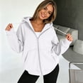 thumbnail image 7 of Zip Hoodies for Women Casual Long Sleeve Drawstring Sweatshirt 2026 Fall Fashion Oversized Outfits Clothes, 7 of 7