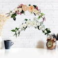 thumbnail image 4 of Kearding Guirnalda de puerta con botín de flores, accesorios para el hogar de aniversario exquisito, guirnalda de fiesta sin rebabas, guirnaldas Decoración del hogar Blanco 75cm Kearding  HA084034-03, 4 of 6